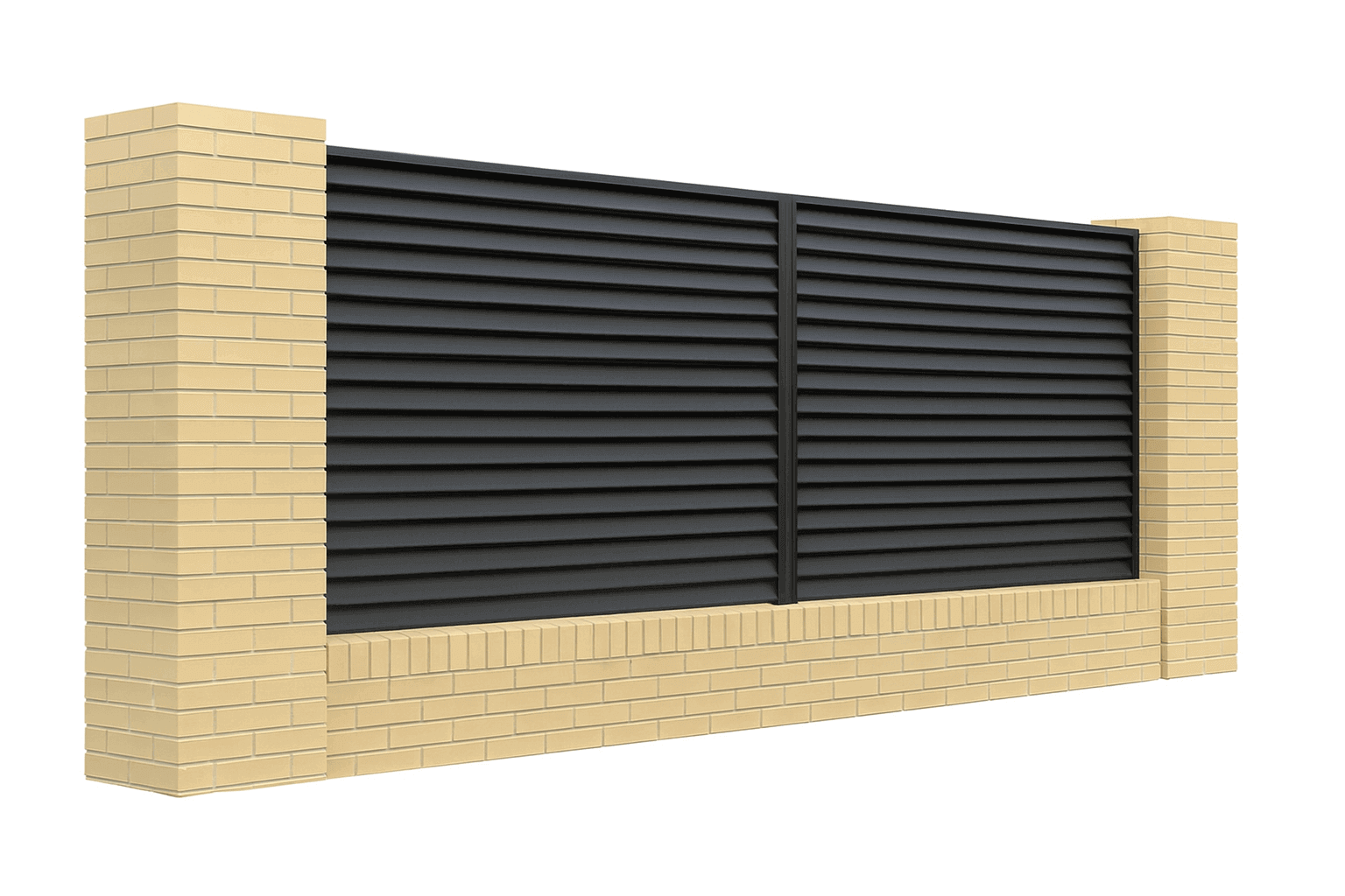 Забор жалюзи двухстороннее покрытие